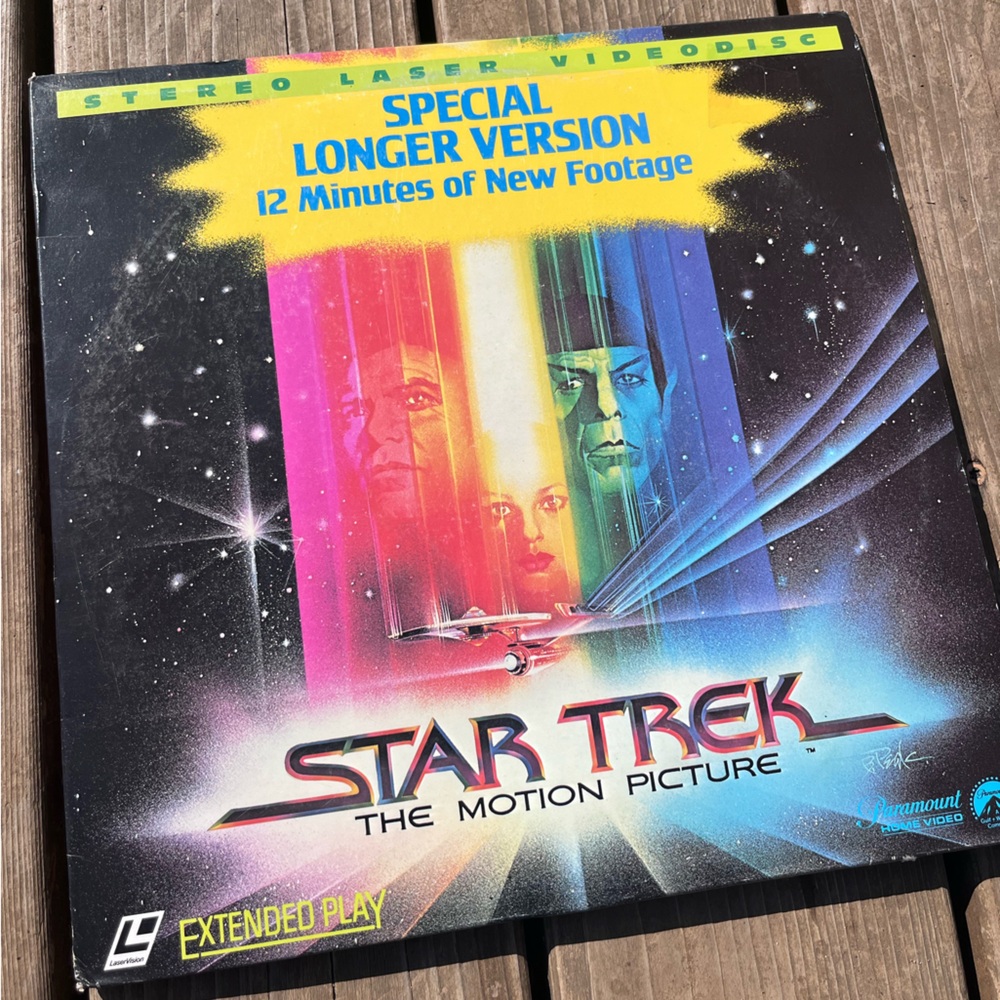 "Star Trek: The Motion Picture" Laserdisc LD - Special Longer Version Lazer Disc